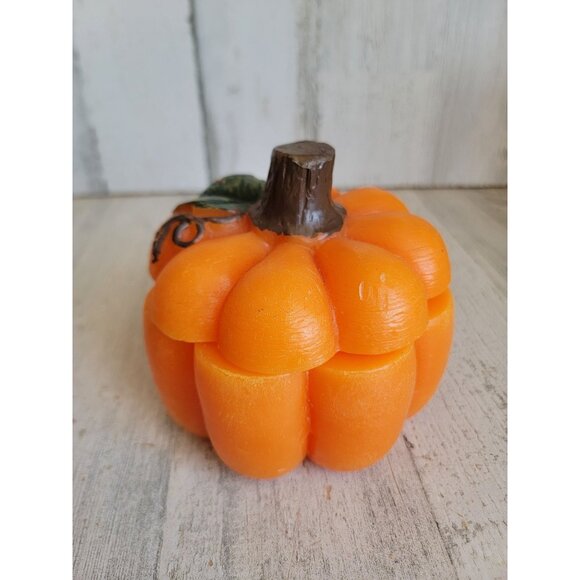 Unique all wax pumpkin candle Halloween fall home decor - Picture 9 of 9